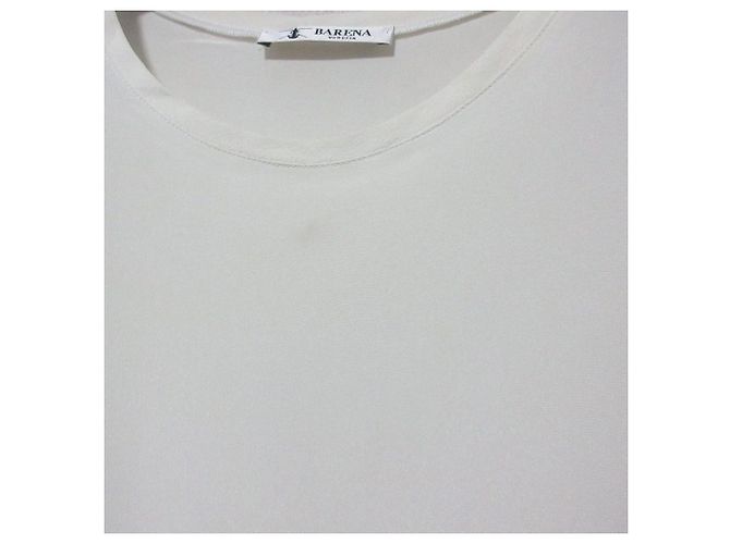 Autre Marque Top sem mangas Barena 100% seda Branco Fora de branco - vista 7