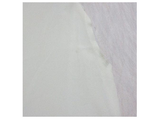 Autre Marque Top sem mangas Barena 100% seda Branco Fora de branco - vista 9