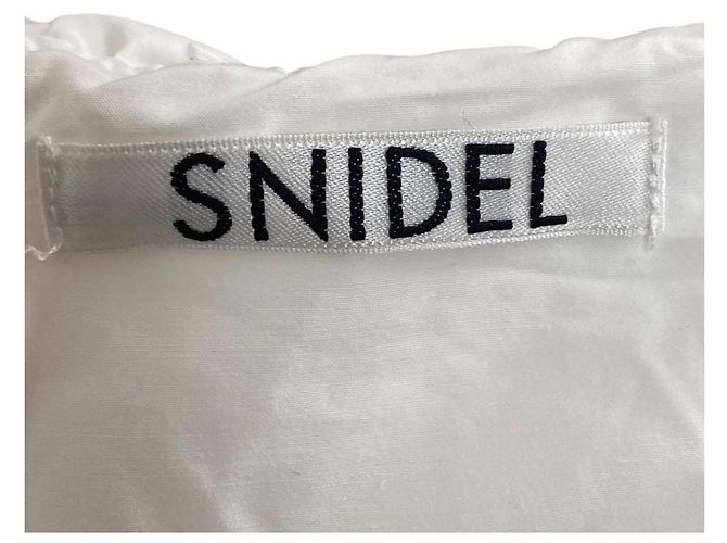 Autre Marque Snidel Sustainable Bluse mit Schleife Weiß - Ansicht 5