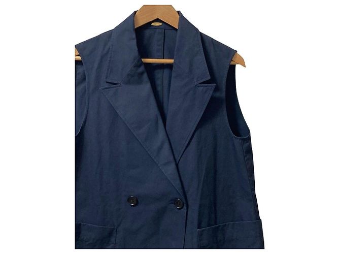 Autre Marque Lisiere Ventile Double Vest Blue Navy blue - view 2
