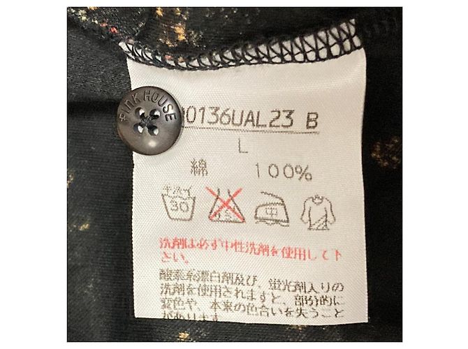 Autre Marque Blusa de algodão de manga comprida com babados e estampado de morango PINK HOUSE Preto Vermelho - vista 9