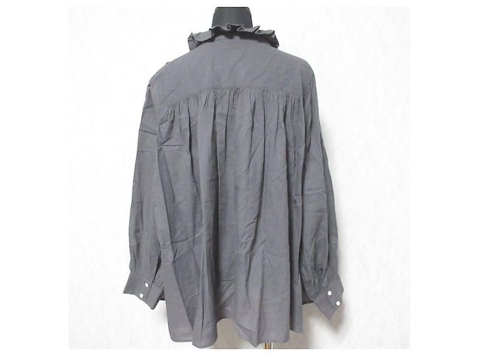Autre Marque tumugu Camicia a maniche lunghe con colletto a volant Marrone - vista 2