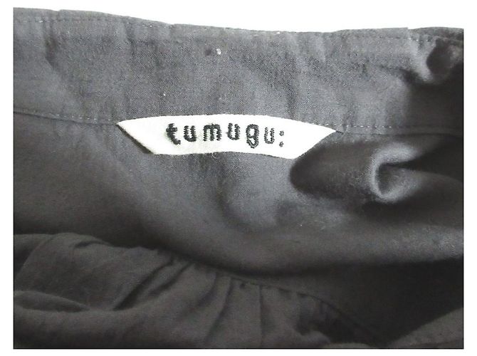 Autre Marque tumugu Camicia a maniche lunghe con colletto a volant Marrone - vista 5
