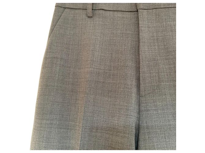 Autre Marque Pantaloni Cigarette Lisiere Marrone - vista 2