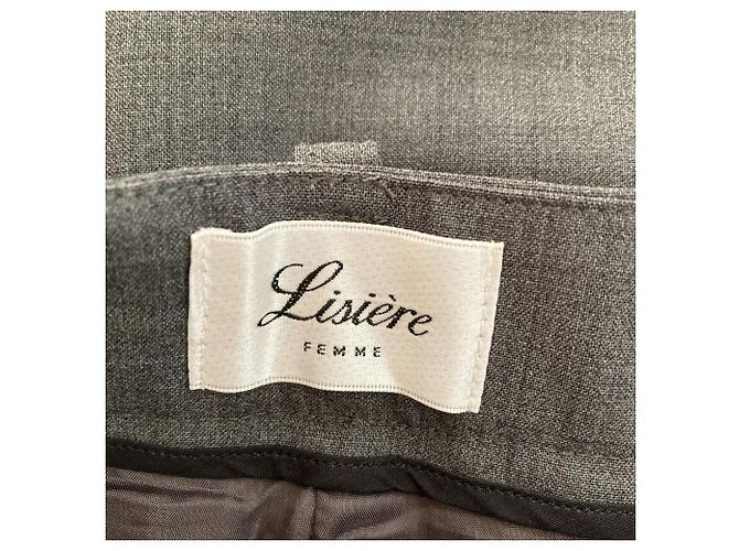 Autre Marque Pantaloni Cigarette Lisiere Marrone - vista 4