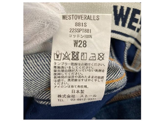 Autre Marque WESTOVERALLS 881S Denim Pants Azul - vista 6