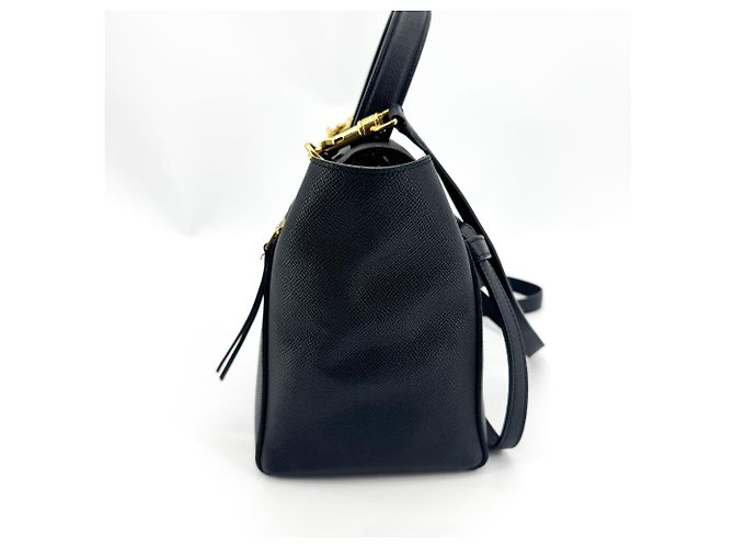Céline Cinturón Celine Nano de piel de becerro Negro - vista 4