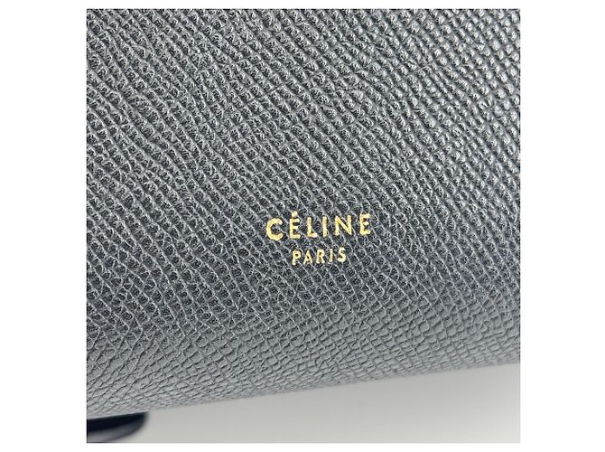 Céline Cinturón Celine Nano de piel de becerro Negro - vista 6