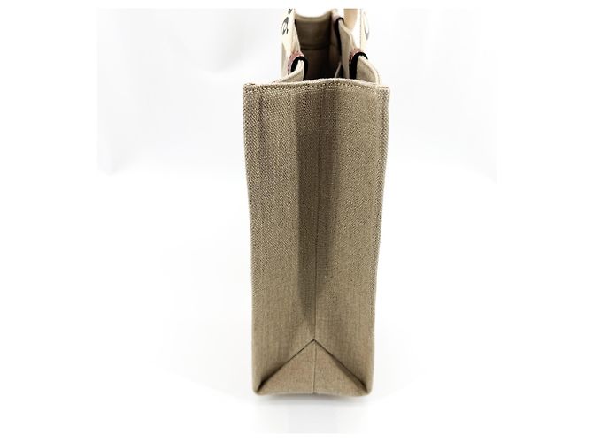 Chloé Chloe Woody Canvas with Leather Medium Marrom - vista 3