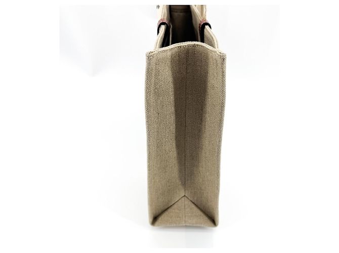 Chloé Chloe Woody Canvas with Leather Medium Marrom - vista 4