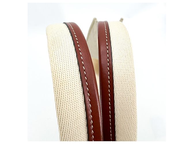 Chloé Chloe Woody Canvas with Leather Medium Marrom - vista 7
