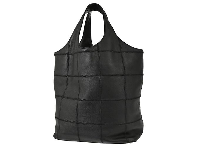 Chanel Square Stitch Tassel Hobo Quilted Leather Small Negro - vista 2