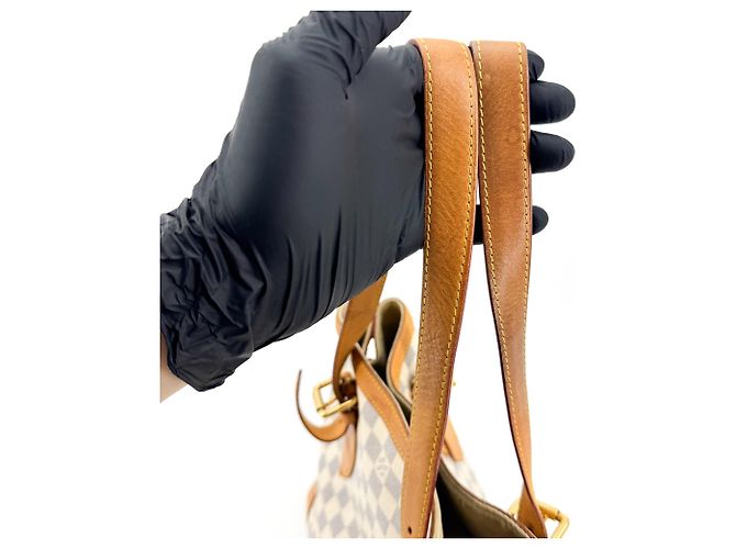 Louis Vuitton Hampstead Damier Ebene PM Blanco - vista 7