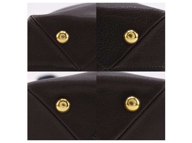 Borsa tote Delvaux in pelle Marrone - vista 7
