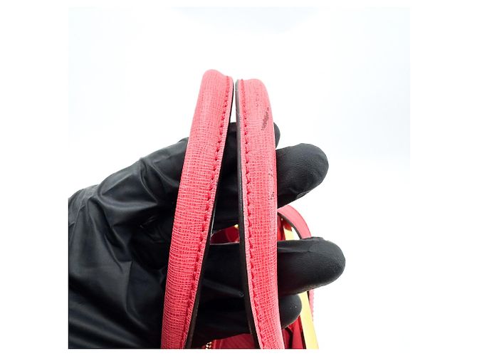 Fendi 2Jours Leather Medium Vermelho - vista 7