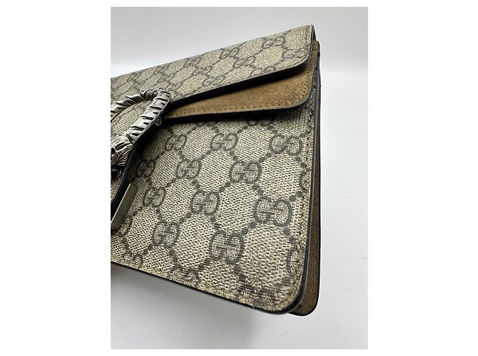 Borsa Gucci Dionysus GG Supreme Mini Marrone Beige - vista 11