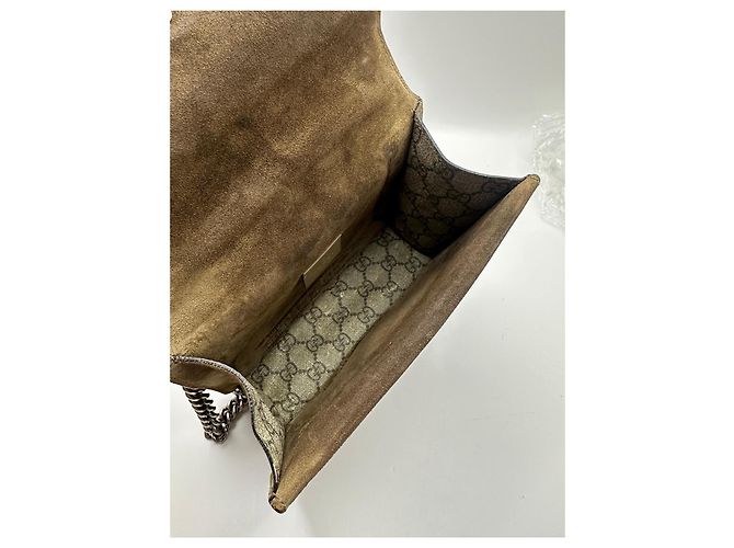 Borsa Gucci Dionysus GG Supreme Mini Marrone Beige - vista 15