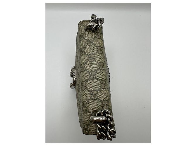 Borsa Gucci Dionysus GG Supreme Mini Marrone Beige - vista 4