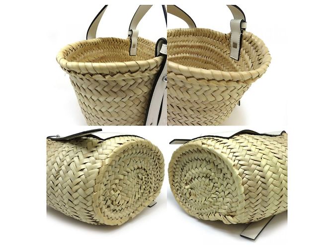 Borsa Basket Loewe Small A223S93X04 Tote Bianco - vista 10