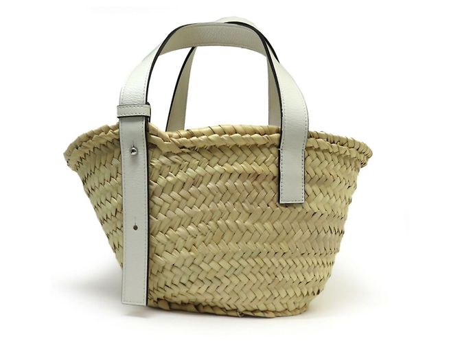 Borsa Basket Loewe Small A223S93X04 Tote Bianco - vista 2