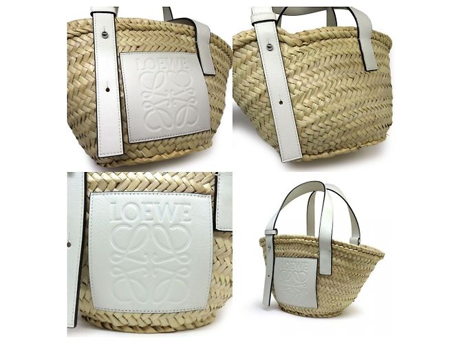 Borsa Basket Loewe Small A223S93X04 Tote Bianco - vista 7