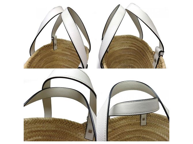 Borsa Basket Loewe Small A223S93X04 Tote Bianco - vista 8