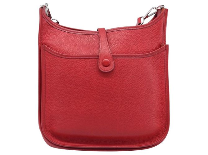 Hermès Borsa Hermes Evelyne Gen III Clemence PM Rosso - vista 2