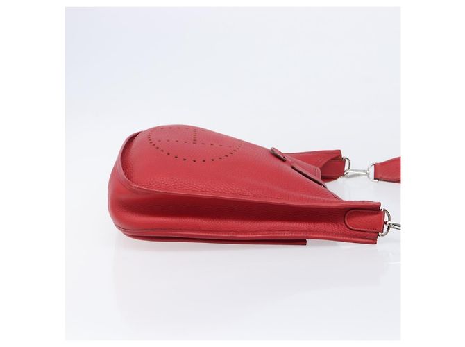 Hermès Borsa Hermes Evelyne Gen III Clemence PM Rosso - vista 3
