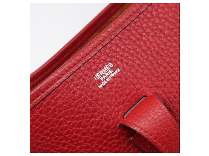 Hermès Borsa Hermes Evelyne Gen III Clemence PM Rosso - vista 6