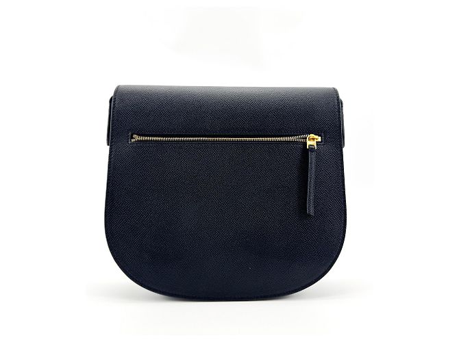 Céline Celine Trotteur Calfskin Small Marineblau - Ansicht 2