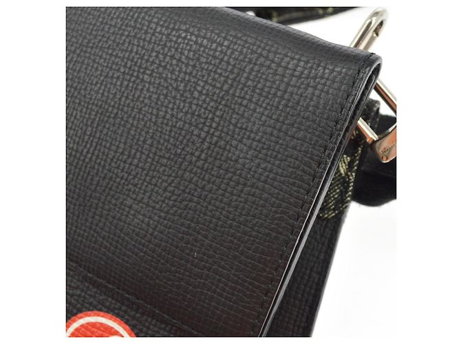 Louis Vuitton Nigo Trio Messenger Pouch Monogram Denim and Taurillon Leather Nero - vista 6