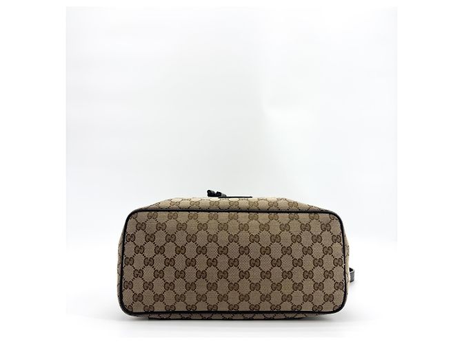 Gucci Drawstring GG Canvas Large Noir - vue 6