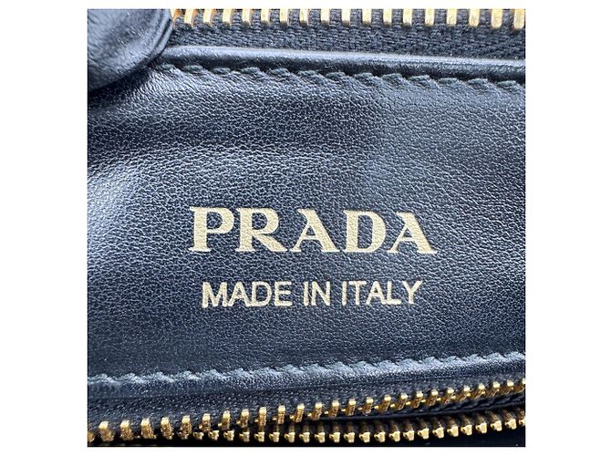 Prada Double Zip Tote Diagramme Quilted Leather Medium Black - view 6