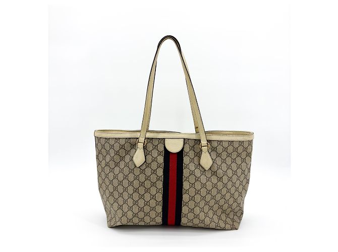 Gucci Ophidia Shopping GG Coated Canvas Medium Beige - vista 2