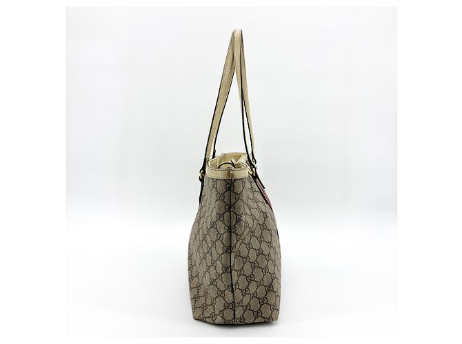 Gucci Ophidia Shopping GG Coated Canvas Medium Beige - vista 5