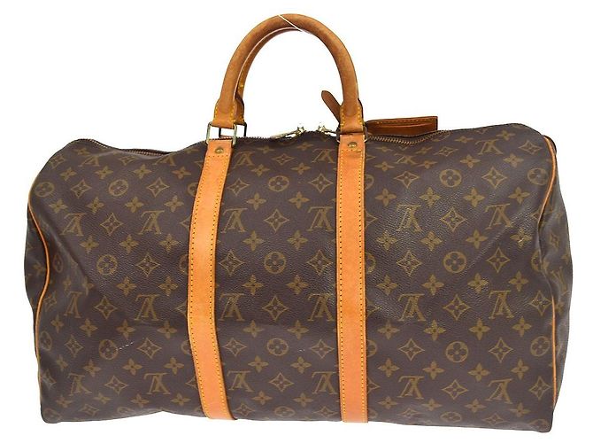 Louis Vuitton Keepall Monogram Canvas 50 Marrone - vista 2