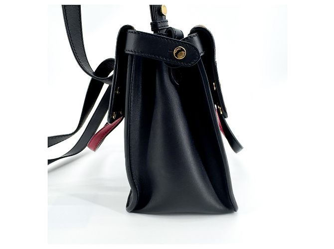 Fendi Flip Leather with Suede Small Nero - vista 3