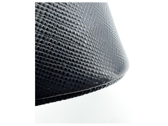 Prada Panier Bucket Saffiano Leather Small Nero - vista 7