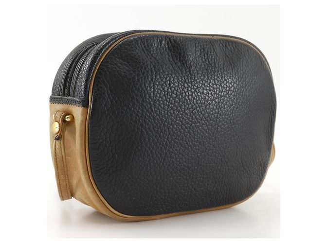 Christian Dior CD Schultertasche aus Leder Schwarz - Ansicht 2