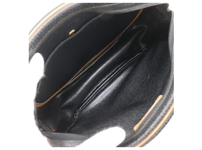 Christian Dior CD Schultertasche aus Leder Schwarz - Ansicht 4