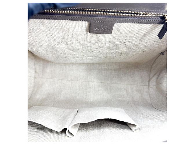 Gucci Bamboo Bullet Top Handle Leather Medium Castaño - vista 5