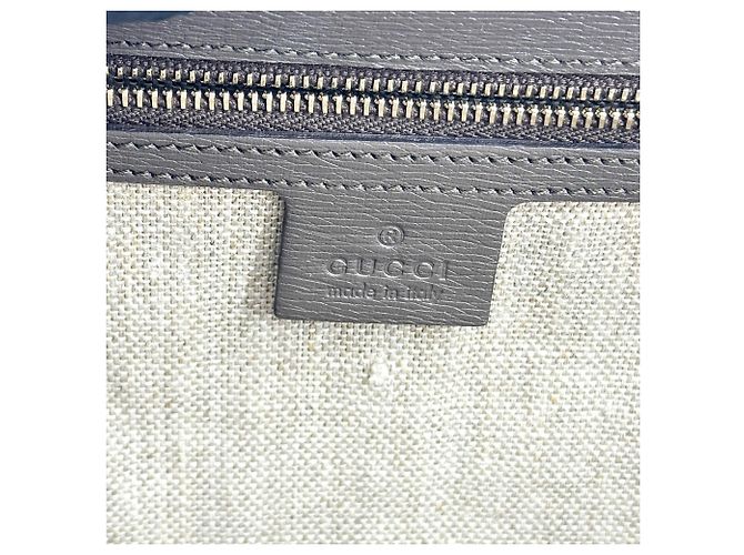 Gucci Bamboo Bullet Top Handle Leather Medium Castaño - vista 6