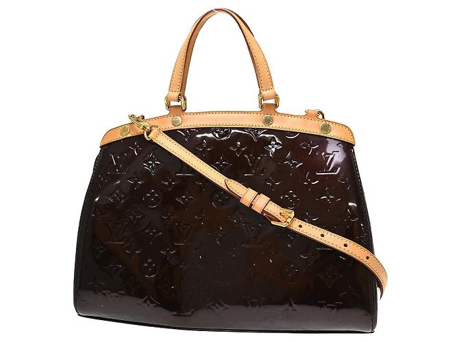 Louis Vuitton Brea Monogram Vernis MM Roxo - vista 2