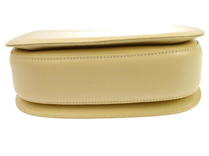 Gucci Vintage Bamboo Top Handle Leather Medium Beige - vue 7