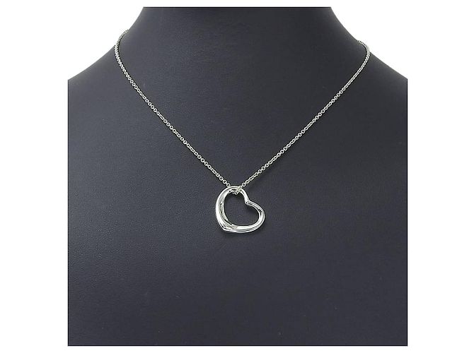Tiffany & Co. Elsa Peretti Pendente Cuore Aperto Argento Sterling 22mm - vista 6