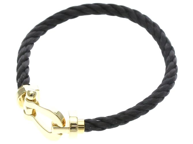 Pulsera FRED Force 10 Large en oro amarillo 18K Dorado - vista 2