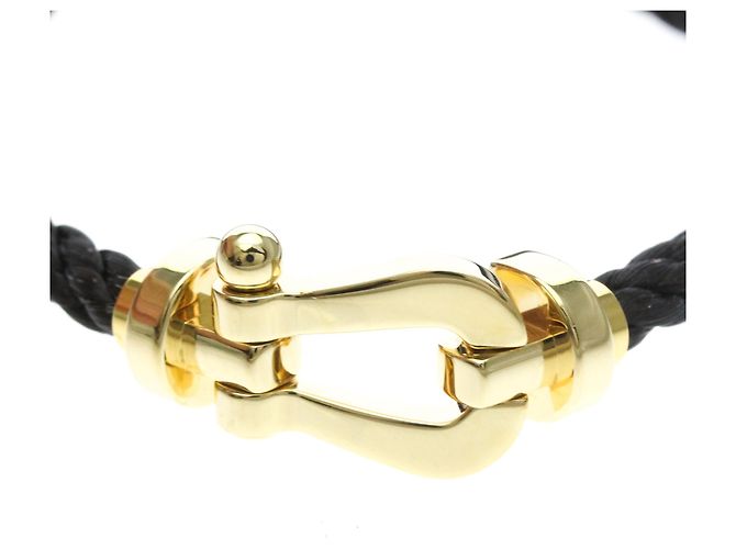 Pulsera FRED Force 10 Large en oro amarillo 18K Dorado - vista 3