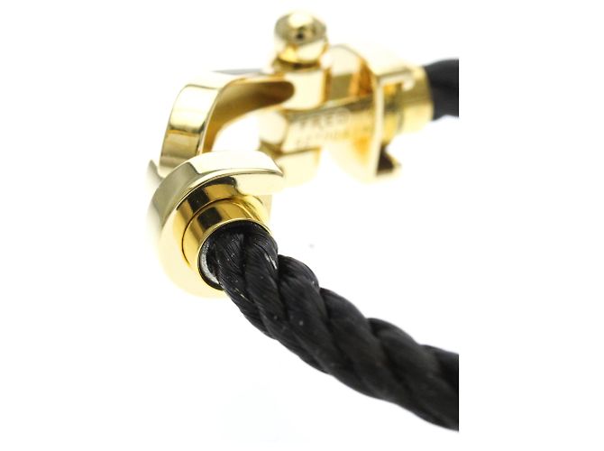 Pulsera FRED Force 10 Large en oro amarillo 18K Dorado - vista 4