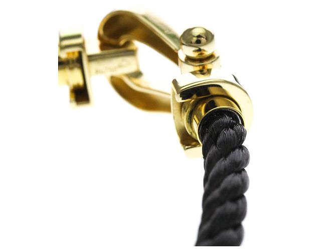 Pulsera FRED Force 10 Large en oro amarillo 18K Dorado - vista 5