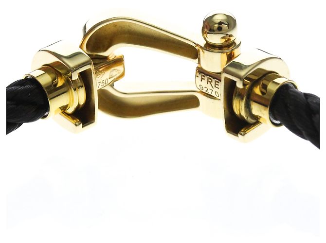Pulsera FRED Force 10 Large en oro amarillo 18K Dorado - vista 6